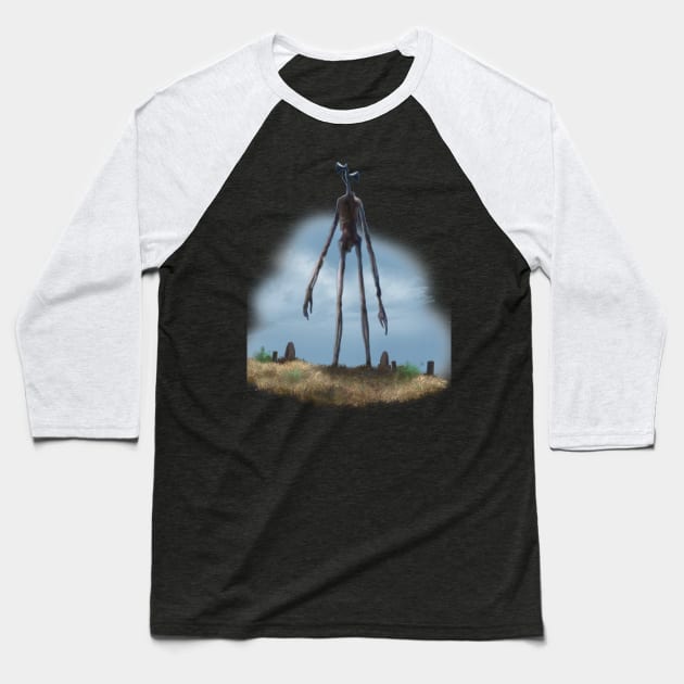 Sirenhead Baseball T-Shirt by Ladycharger08